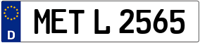 Trailer License Plate